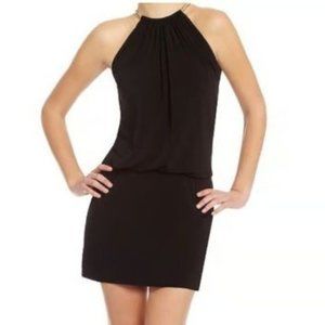 Jessica Simpson NWT Black Halter Dress with Gold Choker Womens Size 2